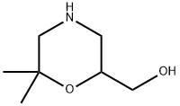 (6,6-Dimethylmorpholin-2-yl)methanol Struktur
