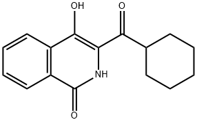 1(2H)-Isoquinolinone, 3-(cyclohexylcarbonyl)-4-hydroxy-,1417639-96-3,结构式