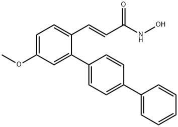 (E)-N-hydroxy-4-methoxy-2-(biphenyl-4-yl)cinnamamide Struktur