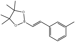 1,3,2-Dioxaborolane, 4,4,5,5-tetramethyl-2-[(1E)-2-(3-methylphenyl)ethenyl]- Struktur