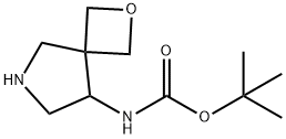 2-オキサ-6-アザスピロ[3.4]オクタン-8-イルカルバミン酸TERT-ブチル 化学構造式