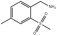 (4-甲基-2-(甲基磺酰基)苯基)甲胺, 1423025-05-1, 结构式