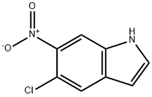 5-chloro-6-nitro-1H-indole Struktur