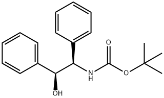 ((1R,2S)-2-羟基-1,2-二苯基乙基)氨基甲酸叔丁酯 结构式