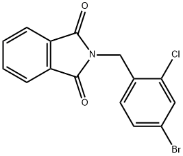 2-(4-bromo-2-chlorobenzyl)isoindoline-1,3-dione Structure