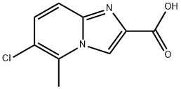 6-Chloro-5-methyl-imidazo[1,2-a]pyridine-2-carboxylic acid Structure