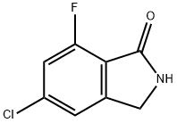 5-Chloro-7-fluoroisoindolin-1-one Struktur