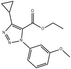 Ethyl 4-Cyclopropyl-1-(3-Methoxyphenyl)-1H-1,2,3-Triazole-5-Carboxylate Struktur