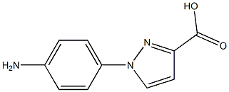 1-(4-aminophenyl)-1H-pyrazole-3-carboxylic acid 结构式