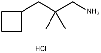 3-Cyclobutyl-2,2-dimethylpropan-1-aminehydrochloride,1439897-00-3,结构式