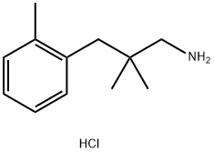 2,2-ジメチル-3-オルト-トリルプロパン-1-アミン塩酸塩 化学構造式