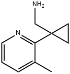 [1-(3-Methylpyridin-2-yl)cyclopropyl]methanamine Struktur