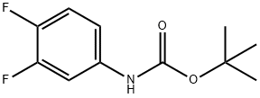 叔-丁基 N-(3,4-二氟苯基)氨基甲酯,144298-04-4,结构式