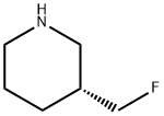 (3R)-3-(fluoromethyl)piperidine Structure