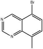 5-溴-8-甲基喹唑啉, 1445781-41-8, 结构式