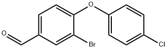 3-Bromo-4-(4-chlorophenoxy)benzaldehyde Struktur