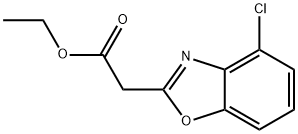 2-(4-クロロベンゾ[D]オキサゾール-2-イル)酢酸エチル 化学構造式