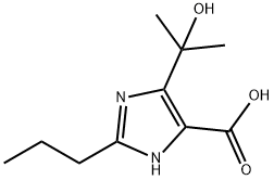 4-(2-hydroxypropan-2-yl)-2-propyl-1H-imidazole-5-carboxylic acid Struktur