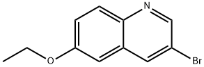 3-Bromo-6-ethoxy-quinoline Struktur