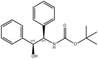 REL-((1R,2S)-2-羟基-1,2-二苯基乙基)氨基甲酸叔丁酯, 146388-19-4, 结构式