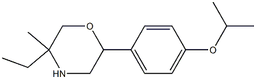 5-ethyl-2-(4-isopropoxyphenyl)-5-methylmorpholine 结构式