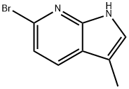6-溴-3-甲基-1H-吡咯并[2,3-B]吡啶 结构式