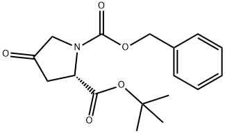 (S)-1-苄基 2-叔丁基 4-氧代吡咯烷-1,2-二羧酸甲酯,147489-27-8,结构式