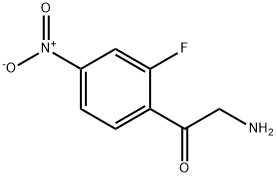 2-Amino-1-(2-fluoro-4-nitrophenyl)ethanone Struktur