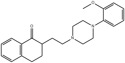 3,4-Dihydro-2-[2-[4-(2-methoxyphenyl)-1-piperazinyl]ethyl]-1(2H)-naphthalenone Structure