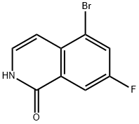 5-溴-7-氟-1(2H)-异喹啉酮,1502066-29-6,结构式
