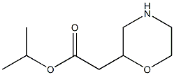 isopropyl 2-(morpholin-2-yl)acetate 结构式