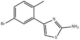 4-(5-bromo-2-methylphenyl)-1,3-thiazol-2-amine Struktur