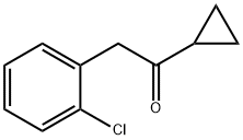 2-(2-CHLOROPHENYL)-1-CYCLOPROPYLETHAN-1-ONE Structure