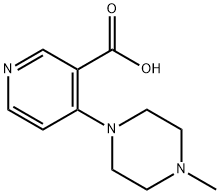 4-(4-メチルピペラジン-1-イル)ニコチン酸 化学構造式