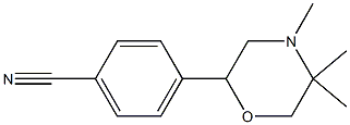 4-(4,5,5-trimethylmorpholin-2-yl)benzonitrile Structure