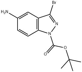 5-氨基-3-溴-1H-吲唑-1-羧酸叔丁酯, 1509924-32-6, 结构式