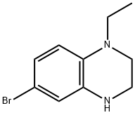Quinoxaline, 6-bromo-1-ethyl-1,2,3,4-tetrahydro- 化学構造式