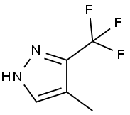 4-甲基-3-(三氟甲基)-1H-吡唑,153085-14-4,结构式