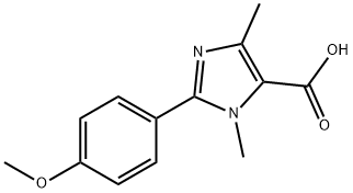 2-(4-METHOXY-PHENYL)-3,5-DIMETHYL-3H-IMIDAZOLE-4-CARBOXYLIC ACID, 1532077-88-5, 结构式