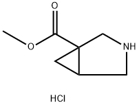 METHYL 3-AZABICYCLO[3.1.0]HEXANE-1-CARBOXYLATE HCL, 1536392-01-4, 结构式