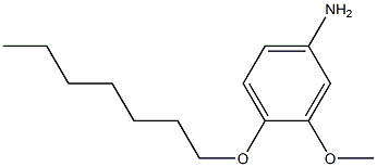 Benzenamine,4-(heptyloxy)-3-methoxy- Structure