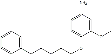 Benzenamine,3-methoxy-4-[(5-phenylpentyl)oxy]- Structure
