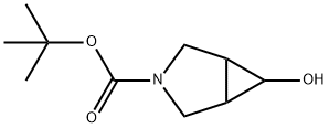 tert-butyl 6-hydroxy-3-azabicyclo[3.1.0]hexane-3-carboxylate Struktur