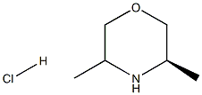 (3R)-3,5-dimethylmorpholine hydrochloride Struktur