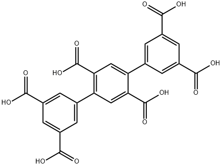 [1,1':4',1''-Terphenyl]-2',3,3'',5,5',5''-hexacarboxylic acid Struktur