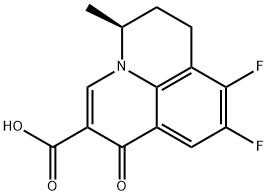 (S)-8,9-difluoro-5-methyl-1-oxo-6,7-dihydro-1H,5H-pyrido[3,2,1-ij]quinoline-2-carboxylic acid,154357-40-1,结构式