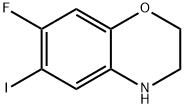 7-Fluoro-6-iodo-3,4-dihydro-2H-benzo[1,4]oxazine 结构式