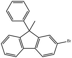 2-溴-9-甲基-9-苯基芴, 1548450-68-5, 结构式