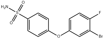 4-(3-Bromo-4-fluorophenoxy)benzenesulfonamide Structure