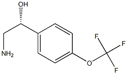 (1R)-2-amino-1-[4-(trifluoromethoxy)phenyl]ethanol 结构式
